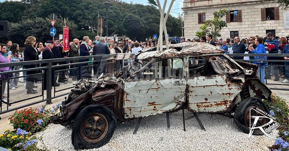 Trapani, la Fiat 132 della strage di Pizzolungo diventa un monumento alla memoria