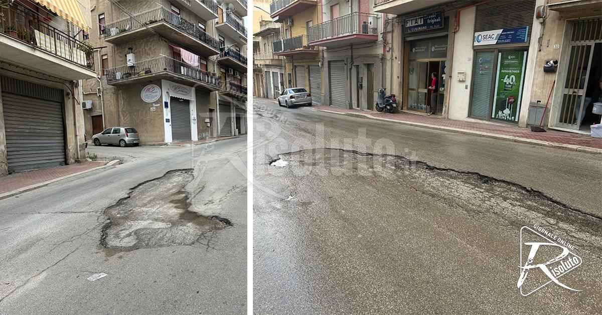 Oggi altri lavori alla rete idrica a Sciacca in contrada Raganella