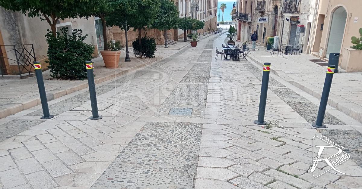 Sciacca, dissuasore di via Roma fuori uso dopo meno di due giorni