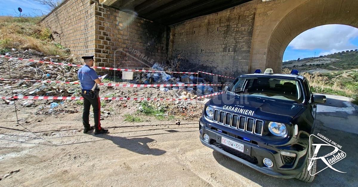 Abbandono di rifiuti a Caltabellotta, due denunciati dai carabinieri