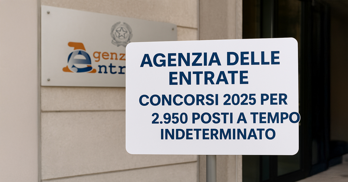 Agenzia delle Entrate: al via i concorsi per quasi 3.000 assunzioni