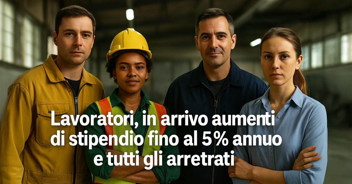 Torna la “scala mobile”: aumenti automatici fino al 5% e arretrati per milioni di lavoratori