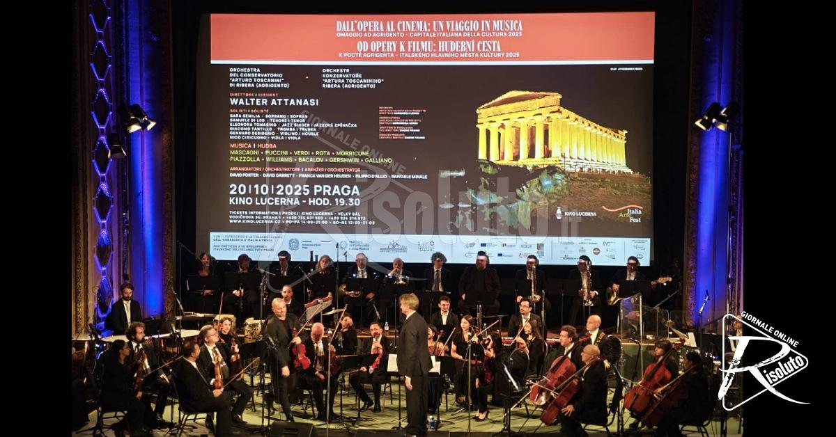 Il Conservatorio Toscanini di Ribera conquista Praga