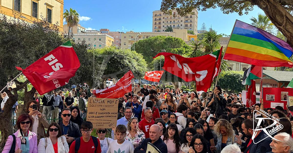 Agrigento in piazza per Gaza, studenti e lavoratori uniti contro la guerra (Video)