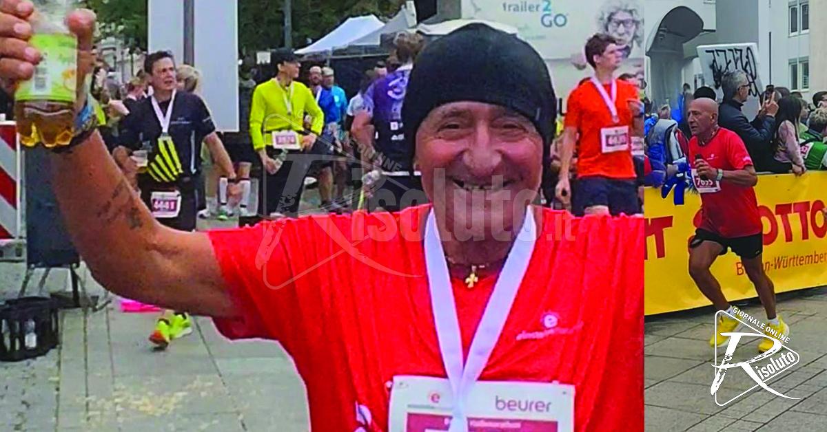 Mario Chiarello pensionato di Sciacca che partecipa alle mezze maratone in Germania