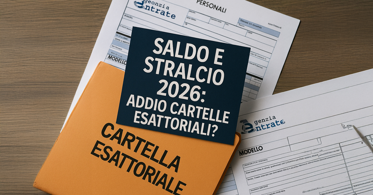 Addio cartelle esattoriali: nel 2026 tre nuove vie per cancellare i debiti col Fisco