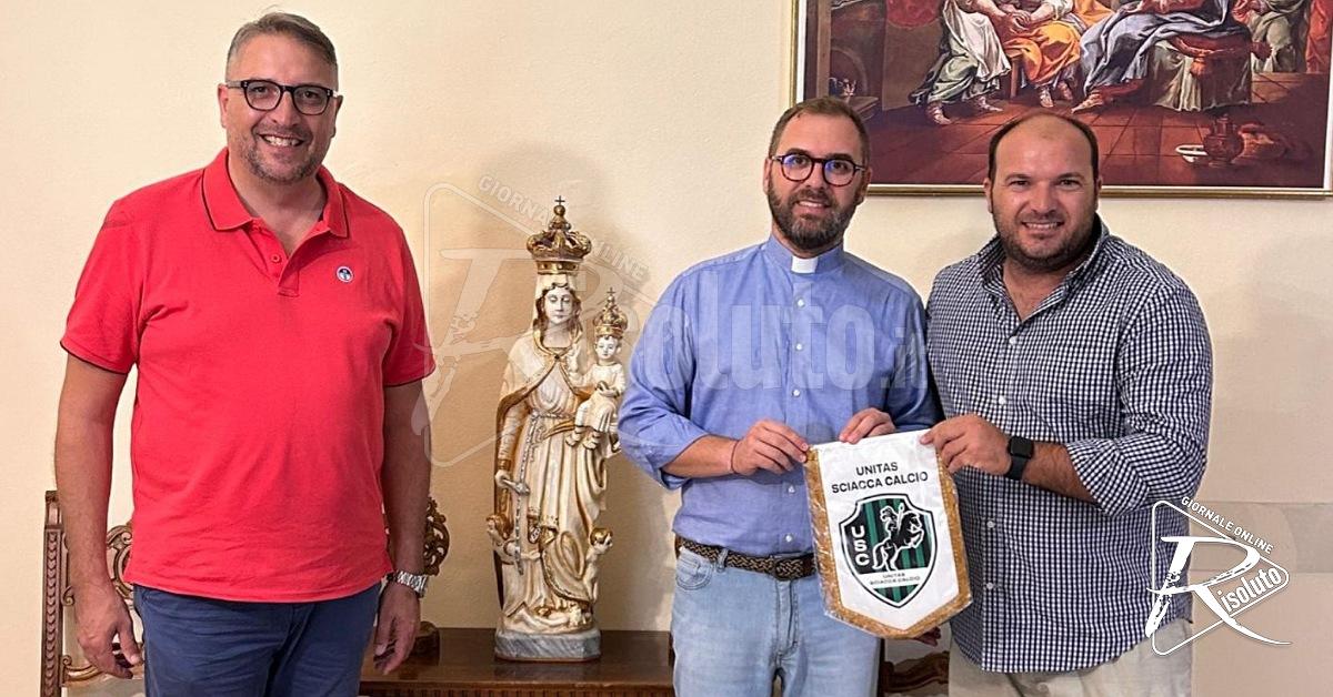 Unitas Sciacca, incontro con il nuovo arciprete che andrà allo stadio