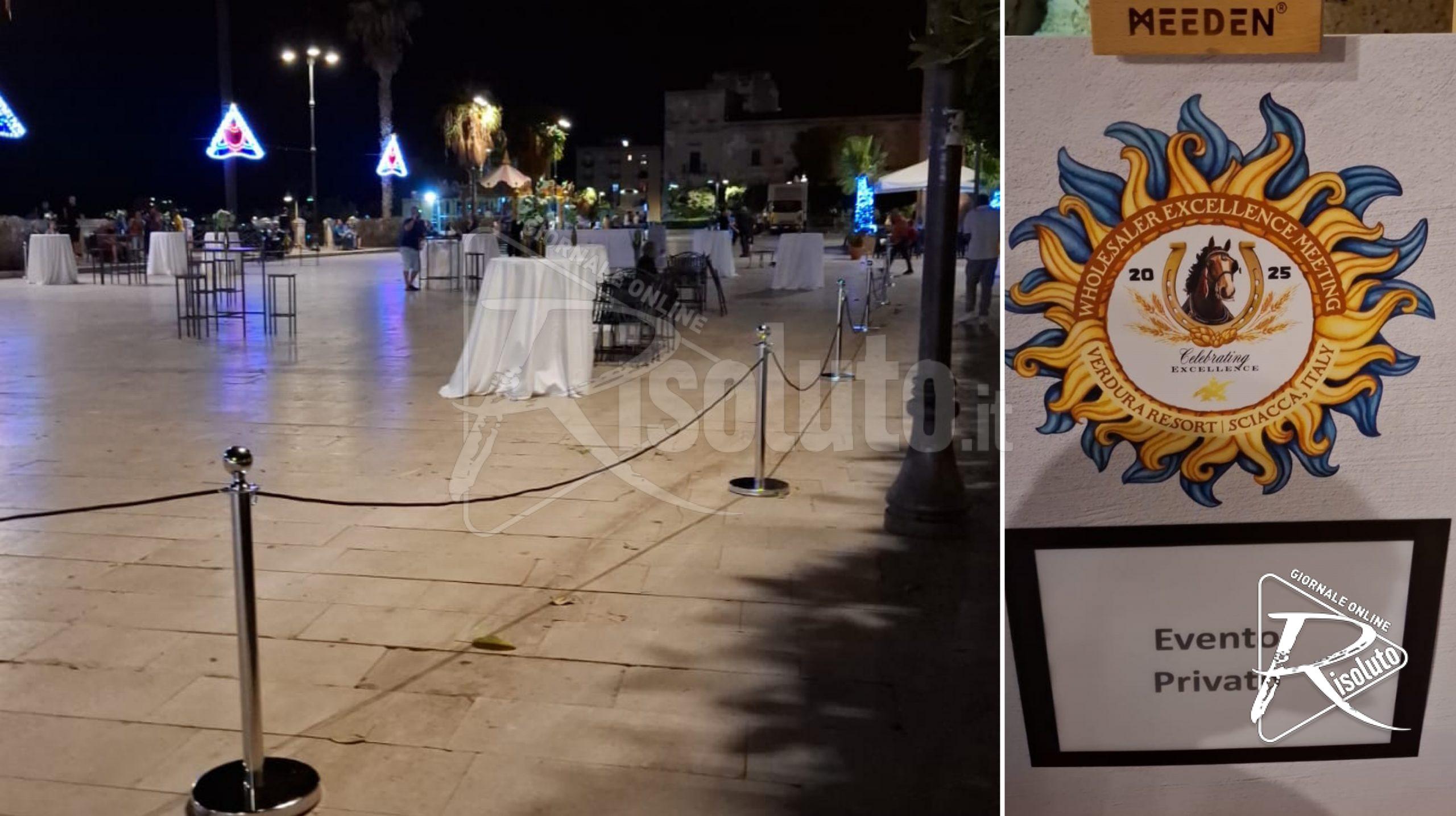 Sciacca, spazi del municipio e 600 mq di piazza affittati per un evento privato