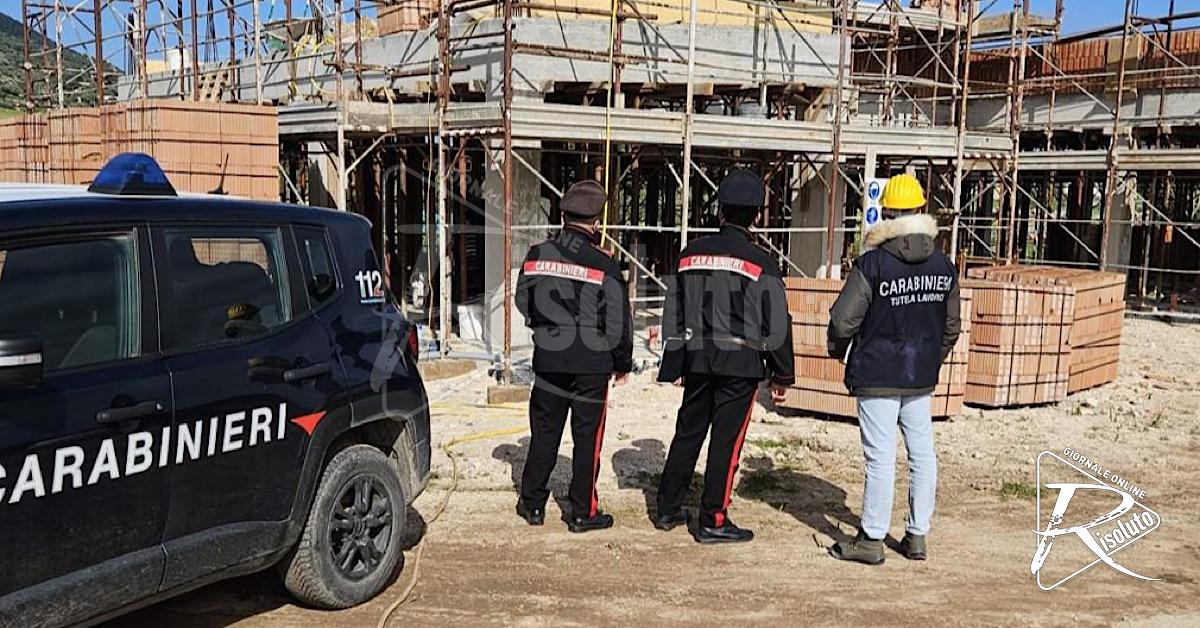 Blitz nei cantieri edili, sei attività sospese e sanzioni per oltre 120 mila euro