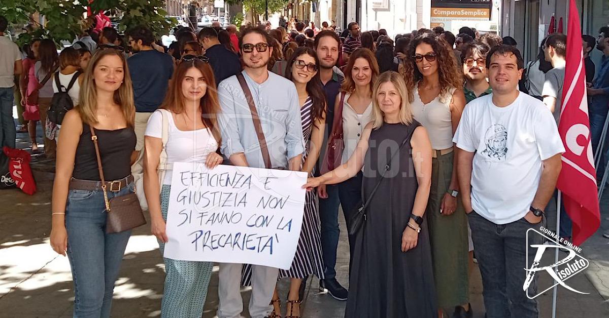 Sciopero nazionale dei precari del Ministero della Giustizia, Sciacca in prima linea 