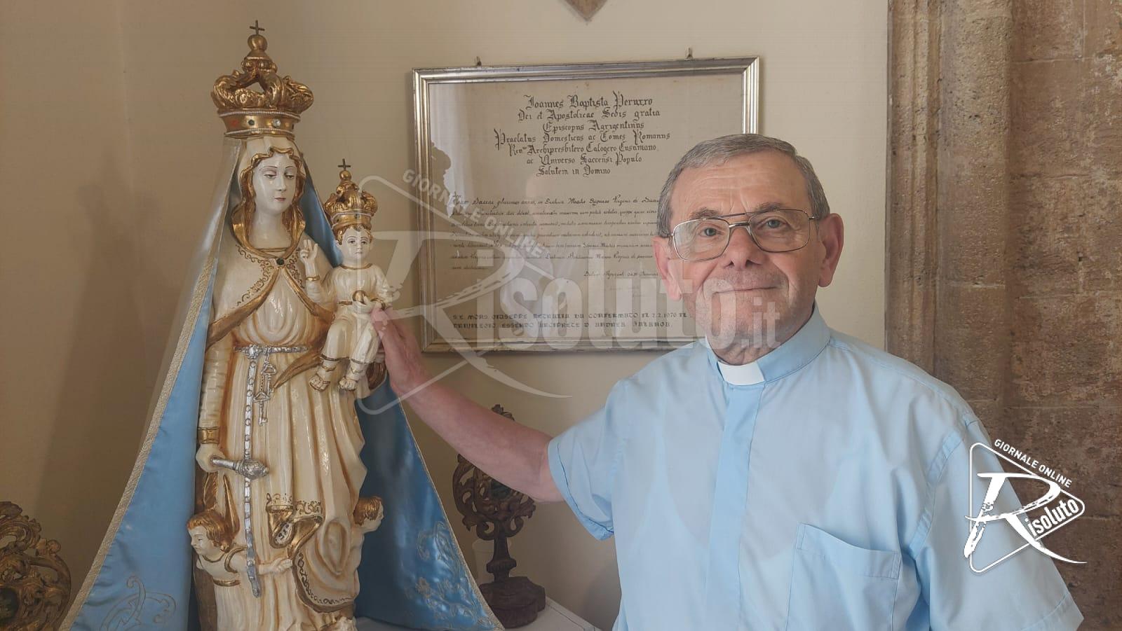 Padre Marciante ed i 50 anni di servizio alla comunità: “Rimarrò a Sciacca ad aiutare i preti della città” (Video)