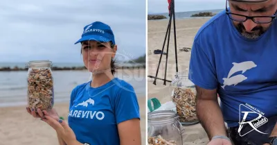 Raccolti da Marevivo alla Tonnara di Sciacca 1.402 mozziconi di sigaretta in 200 metri di spiaggia