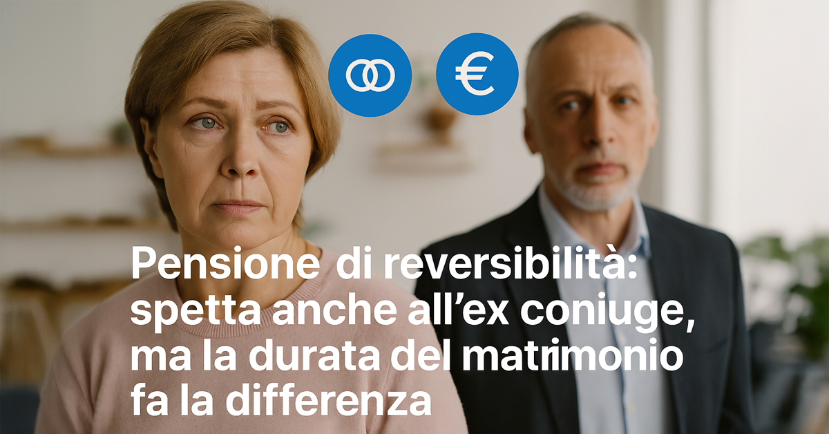 Pensione di reversibilità anche all’ex coniuge divorziato? Sì, ma con una condizione fondamentale: la durata del matrimonio.
