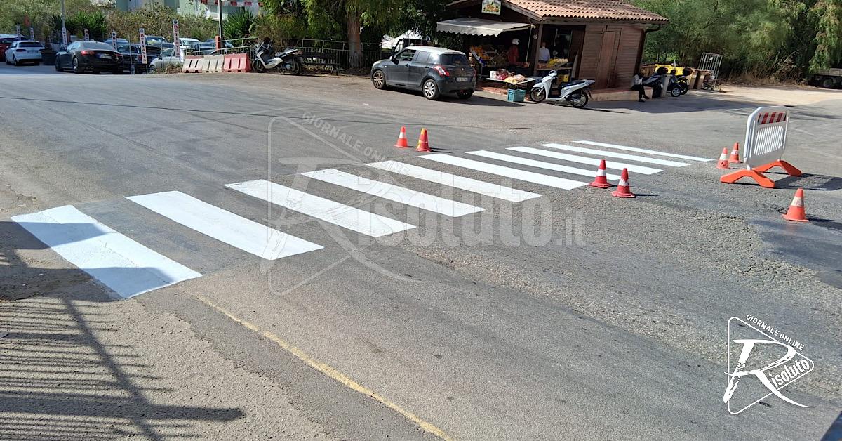 Sciacca, strisce pedonali e più sicurezza vicino a scuole e asili