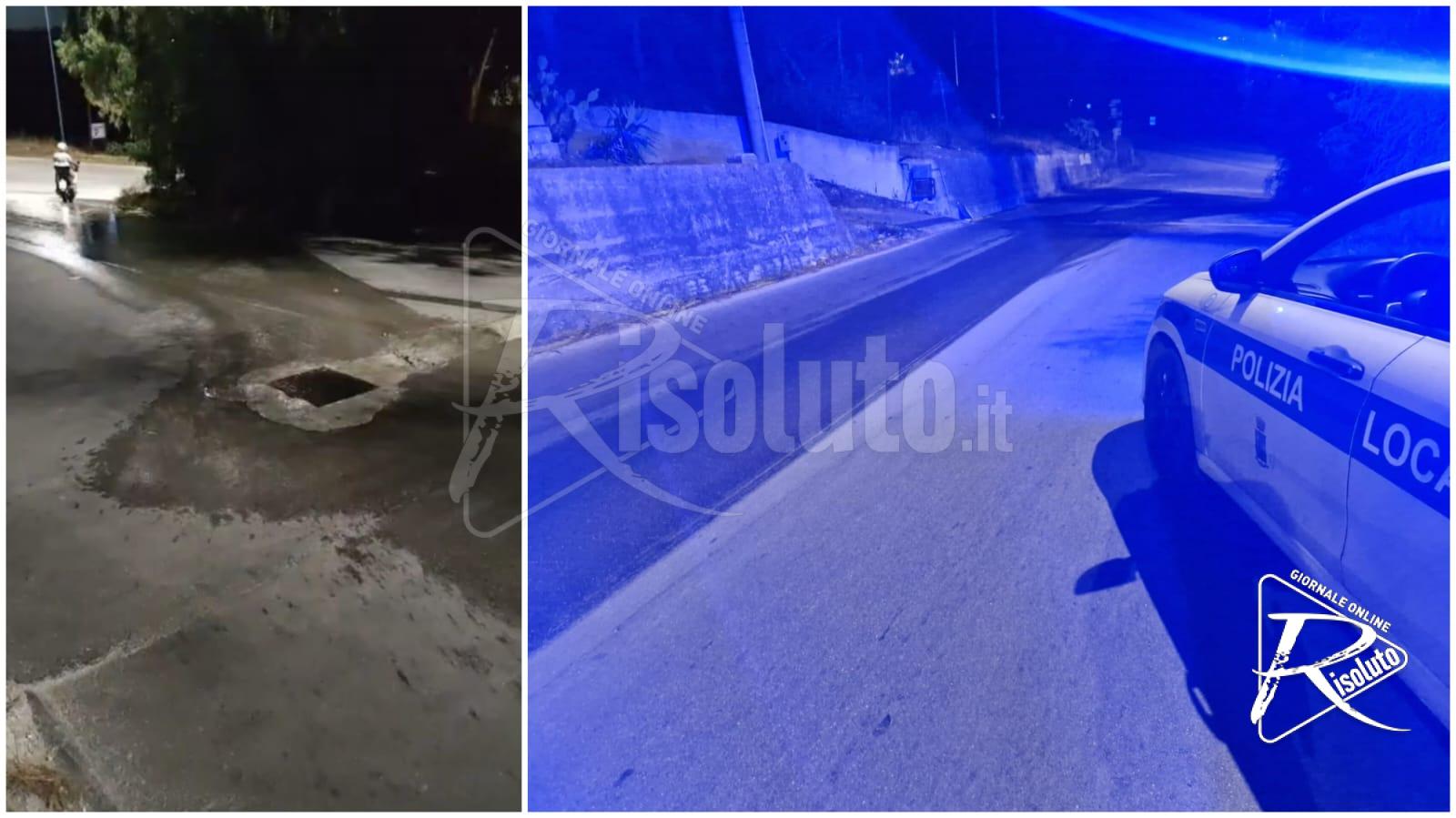 Sciacca, perdita idrica sorvegliata 18 ore dalla Municipale e la squadra Aica arriva da Bivona