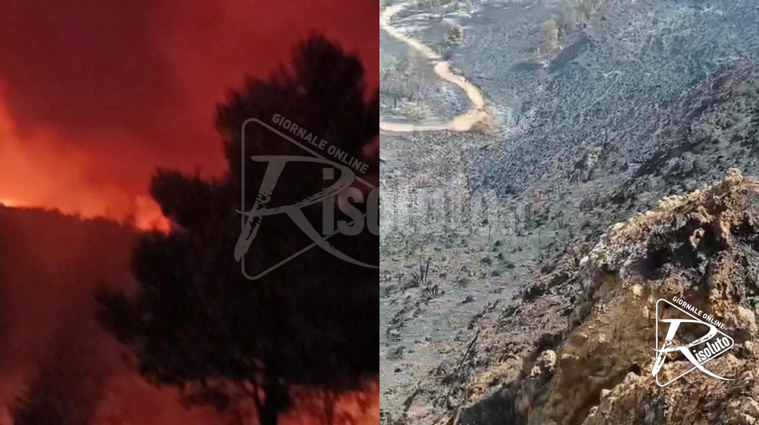 Incendio sul Monte Sara, il sindaco Ruvolo: “Un vile attentato contro la nostra comunità”