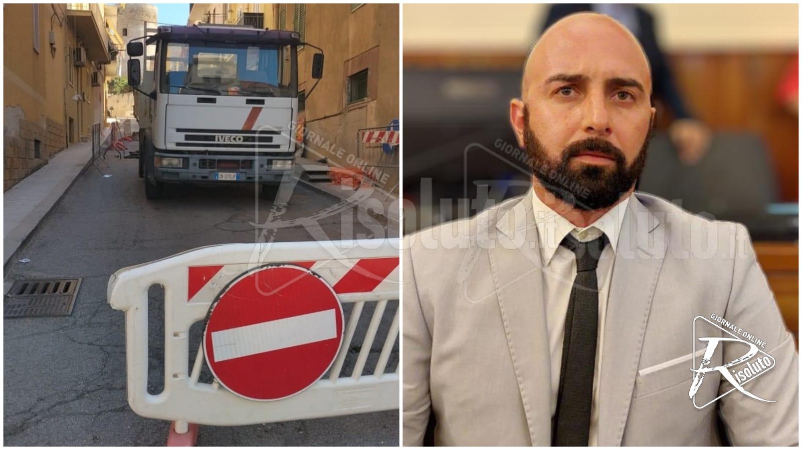 Aica torna al lavoro a Sciacca, cantiere in via Castello