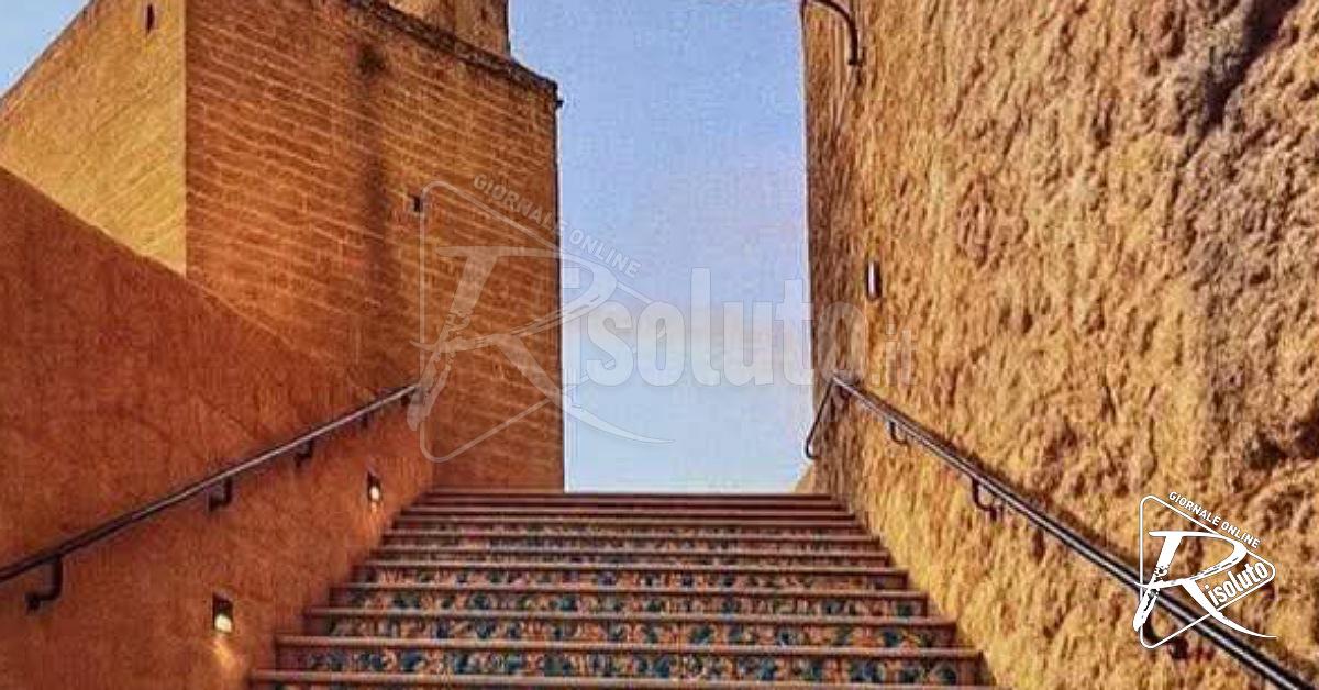 Al via da domani i lavori di riqualificazione della scalinata di via Pietre Cadute, scatta il divieto di transito