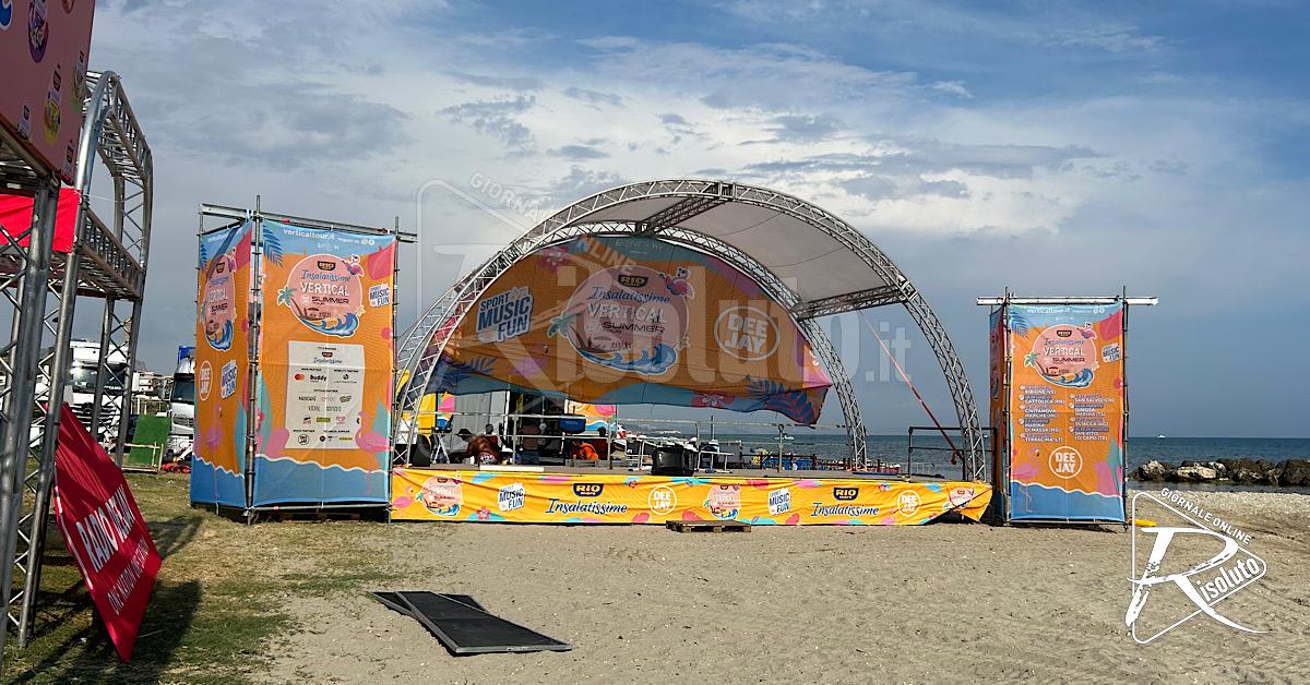 Alla Foggia di Sciacca tutto pronto per il Vertical Summer Tour con Radio Deejay