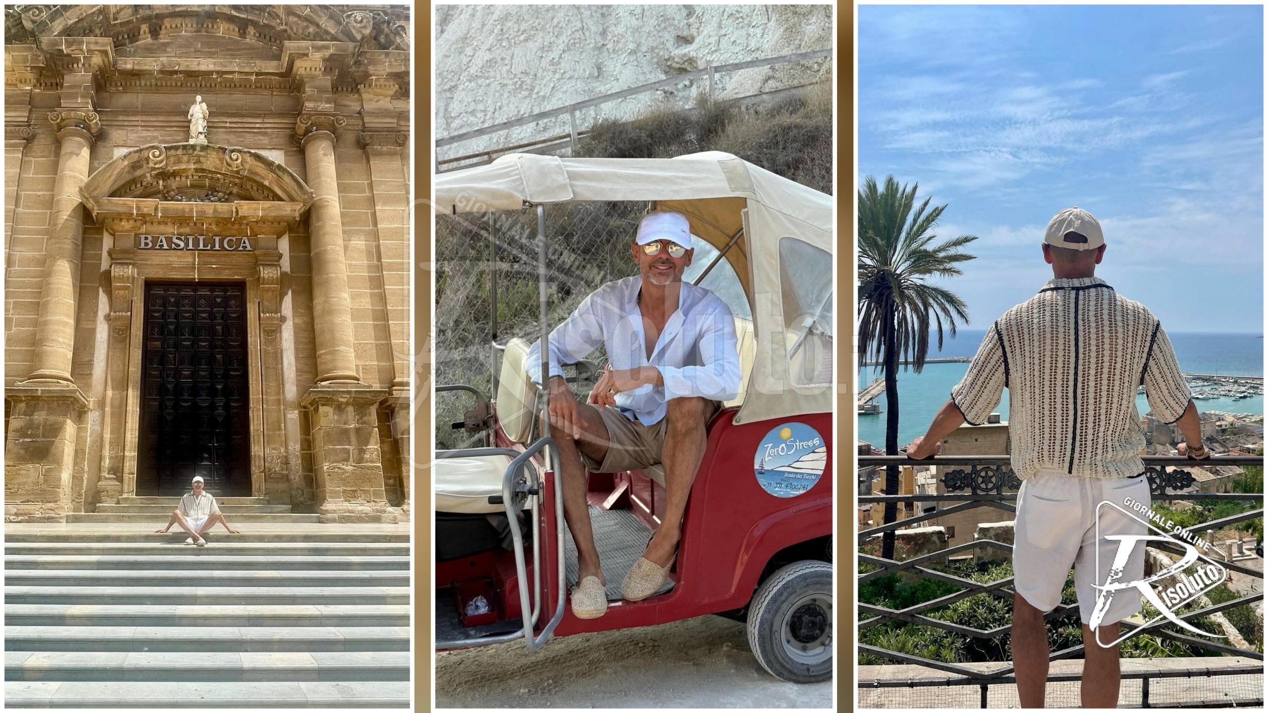 Enzo Miccio in vacanza a Sciacca, incantato dall’ospitalità