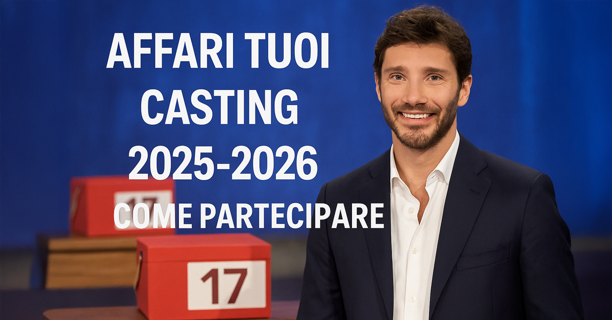 Al via i casting per “Affari Tuoi” 2025-2026: come partecipare al celebre gioco dei pacchi