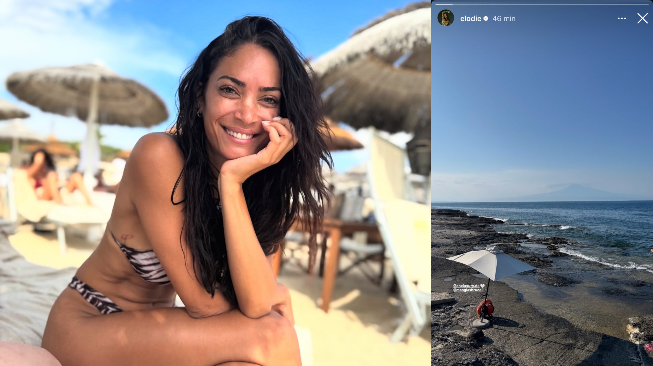 Elodie in vacanza in Sicilia dopo il successo estivo
