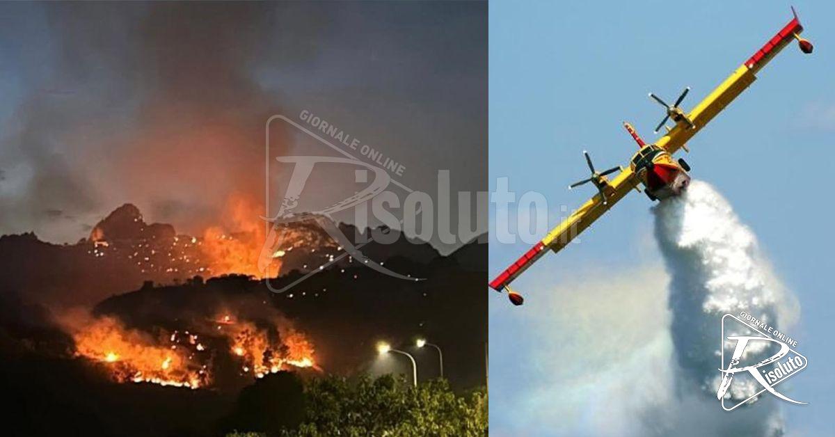 Brucia un'area di oltre 100 ettari tra Caltabellotta e la frazione di Sant'Anna