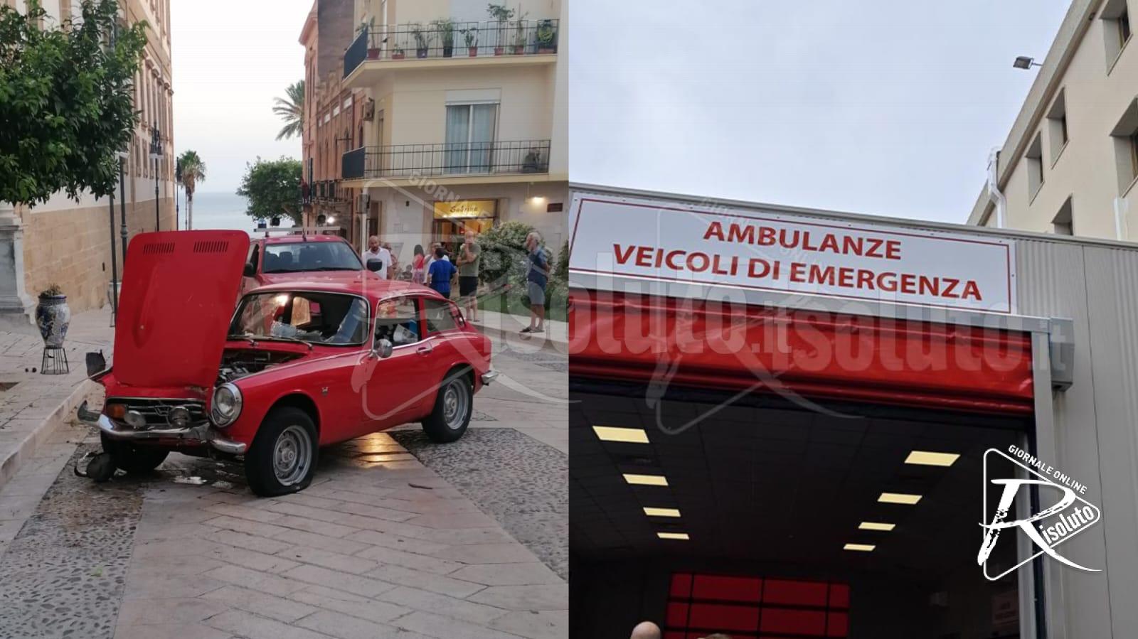 L'incidente in via Roma a Sciacca, auto sequestrata e indagine per lesioni