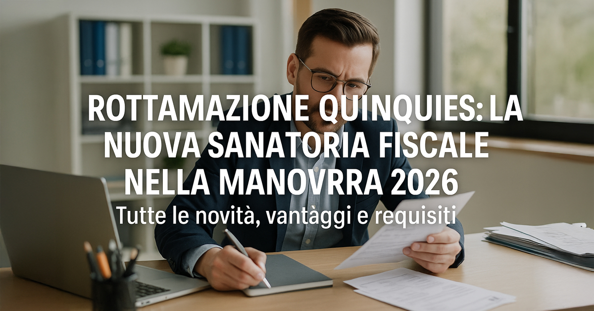 Rottamazione Quinquies: la nuova sanatoria fiscale nella Manovra 2026. Tutte le novità, vantaggi e requisiti