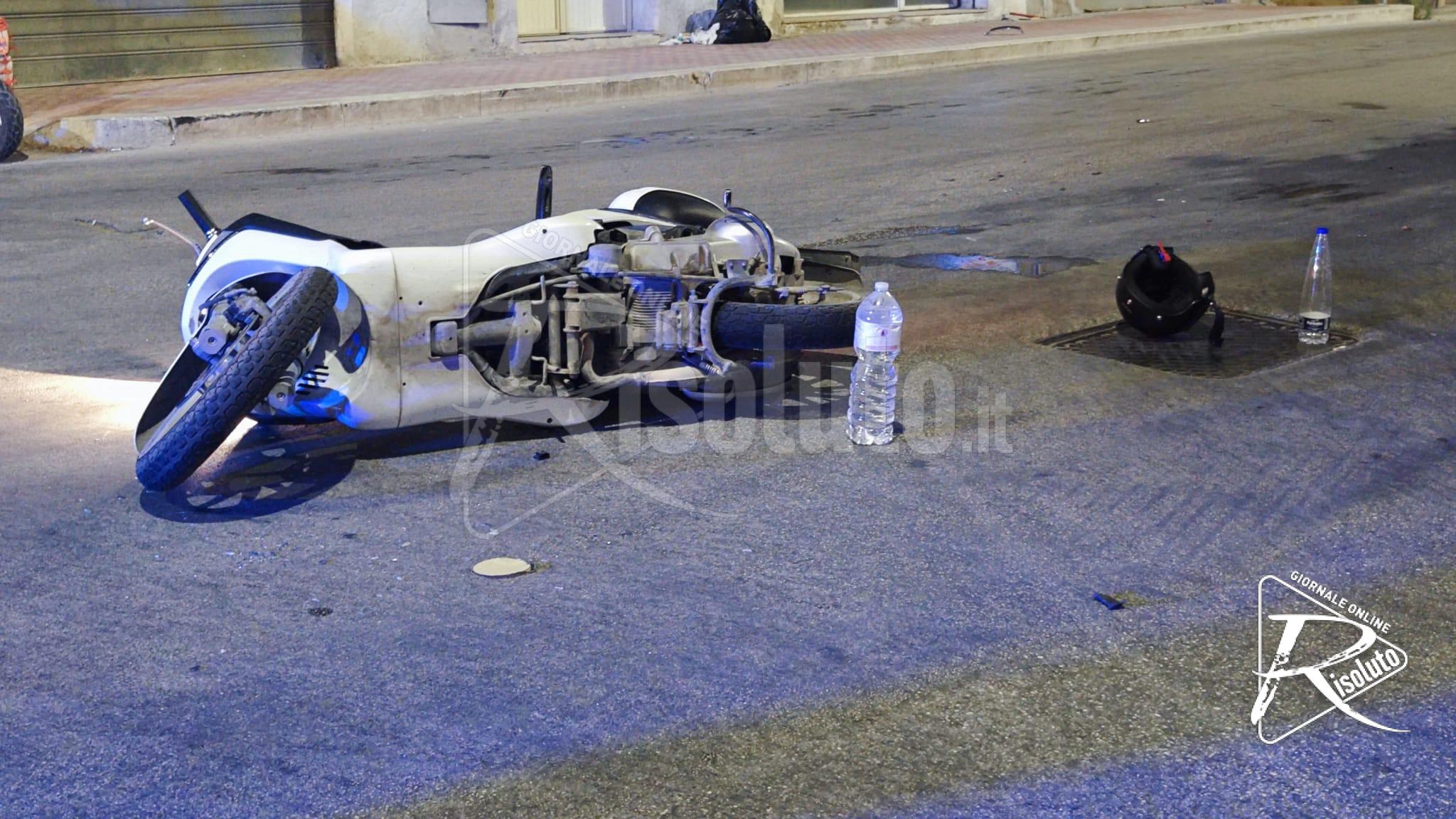 Scontro tra un’auto e uno scooter a Sciacca, due giovani feriti