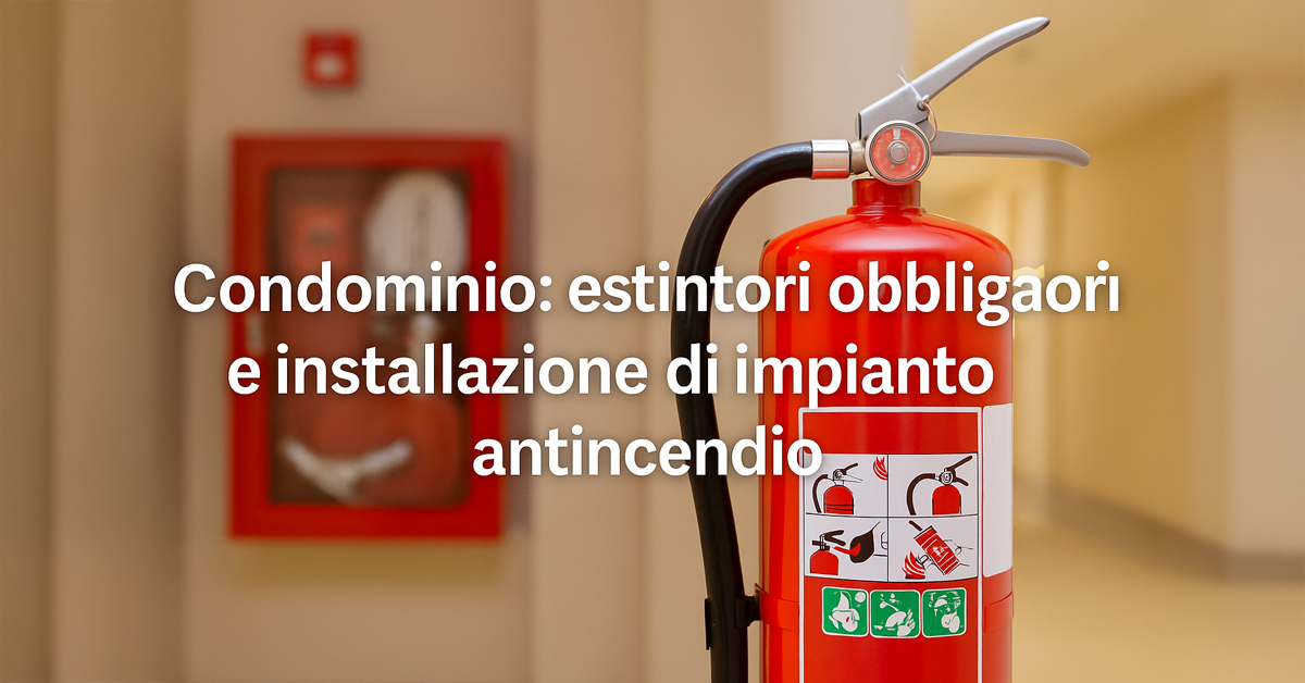 Condominio e antincendio: quando estintori e impianti sono obbligatori e chi deve sostenere i costi