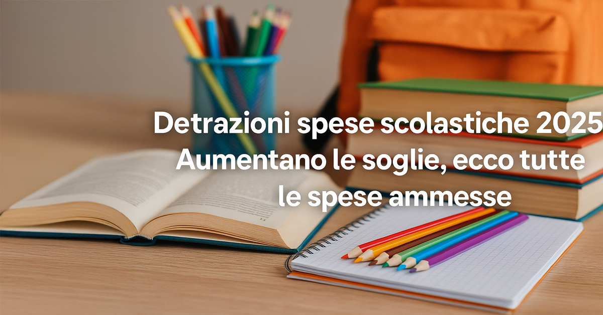 Detrazioni spese scolastiche 2025: aumentano i limiti, ecco tutte le spese ammesse secondo l’Agenzia delle Entrate