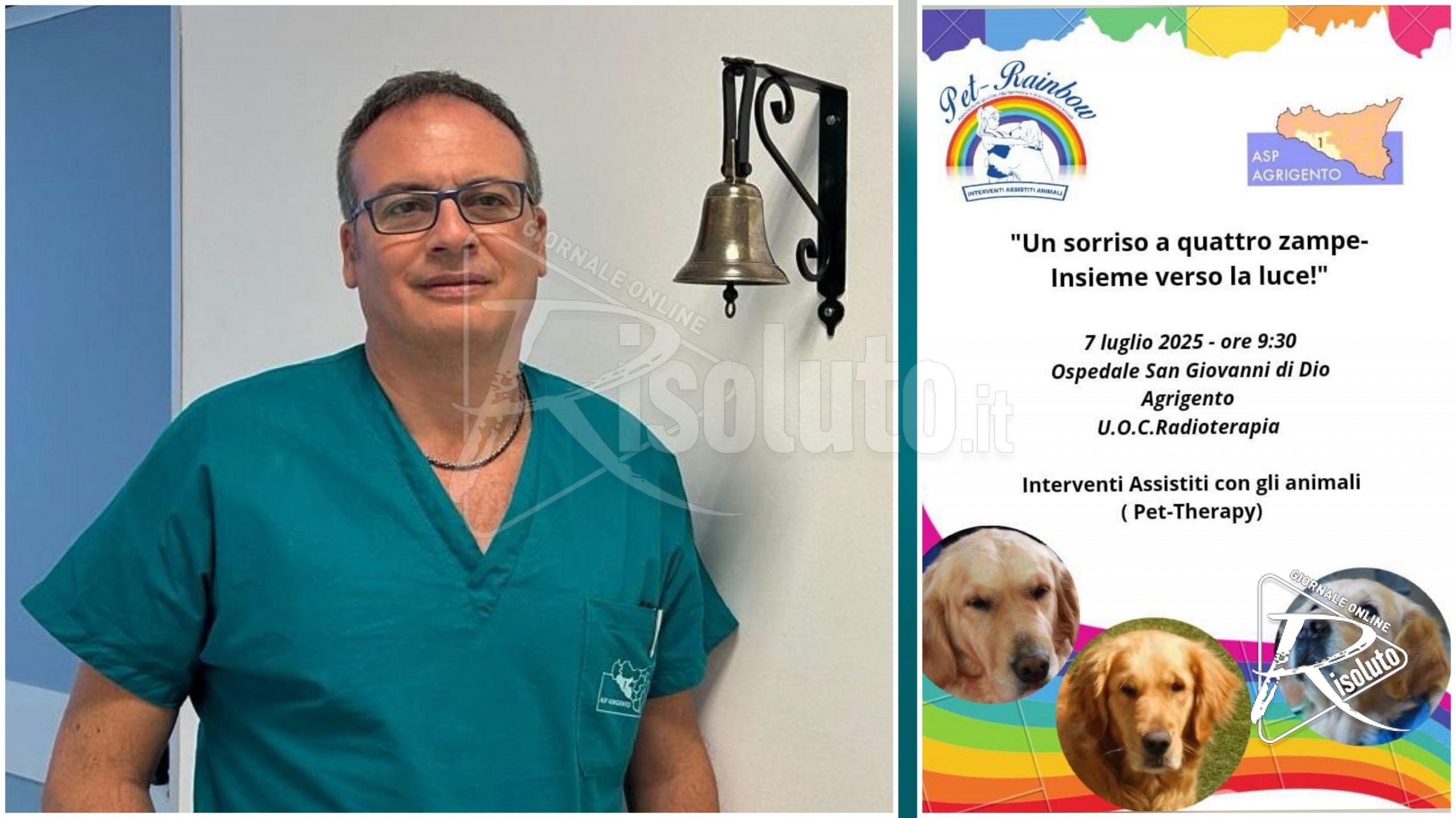 Pet therapy, emozioni e sollievo in ospedale con il primario Bono