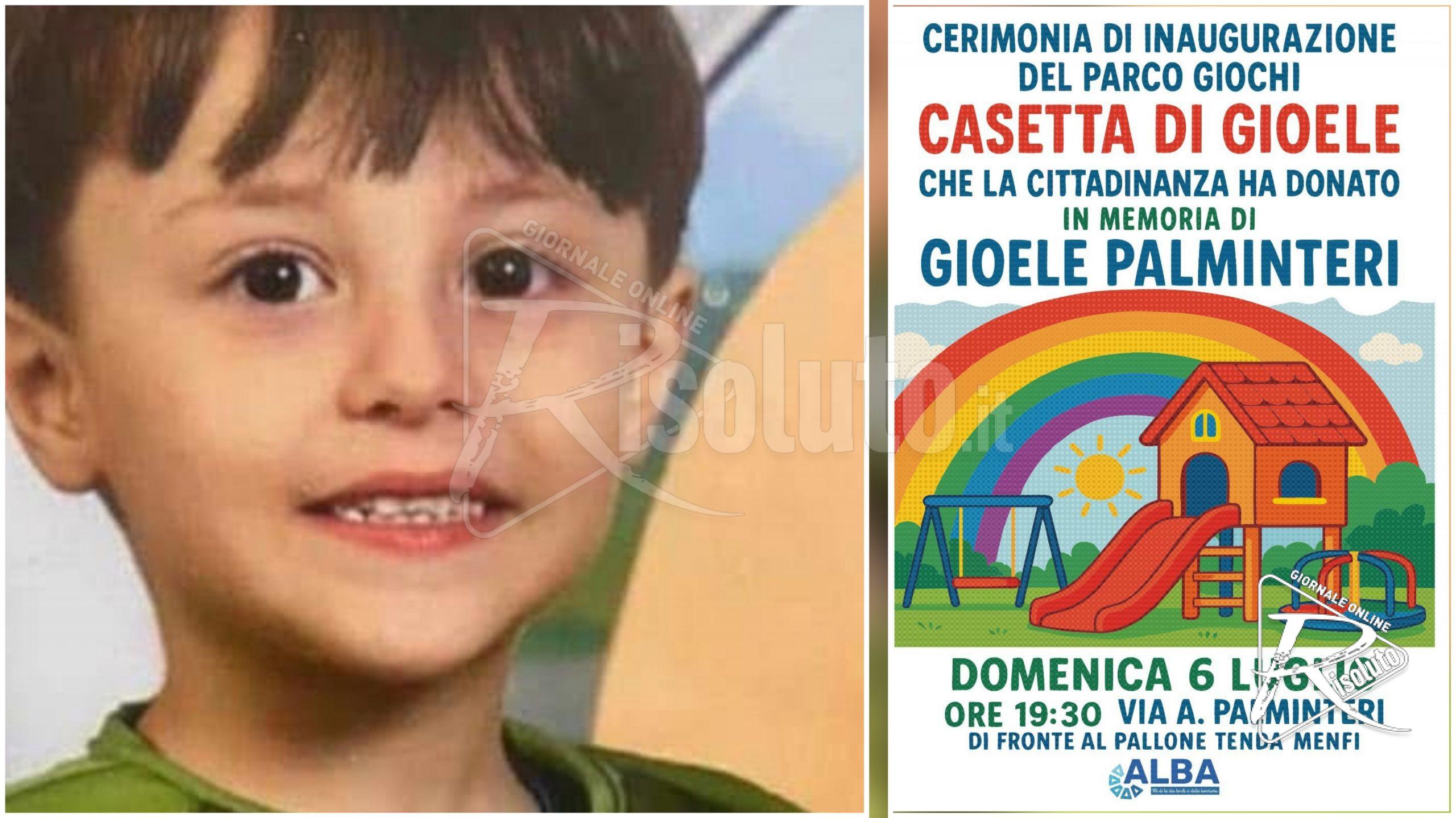 La Casetta di Gioele, un parco giochi in sua memoria a Menfi