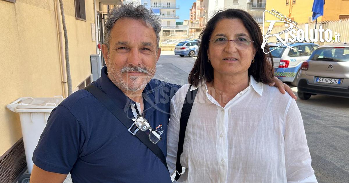 In pensione Pietro Giattini e Anna Rita Curreri,  prima donna poliziotto a Sciacca (Video)