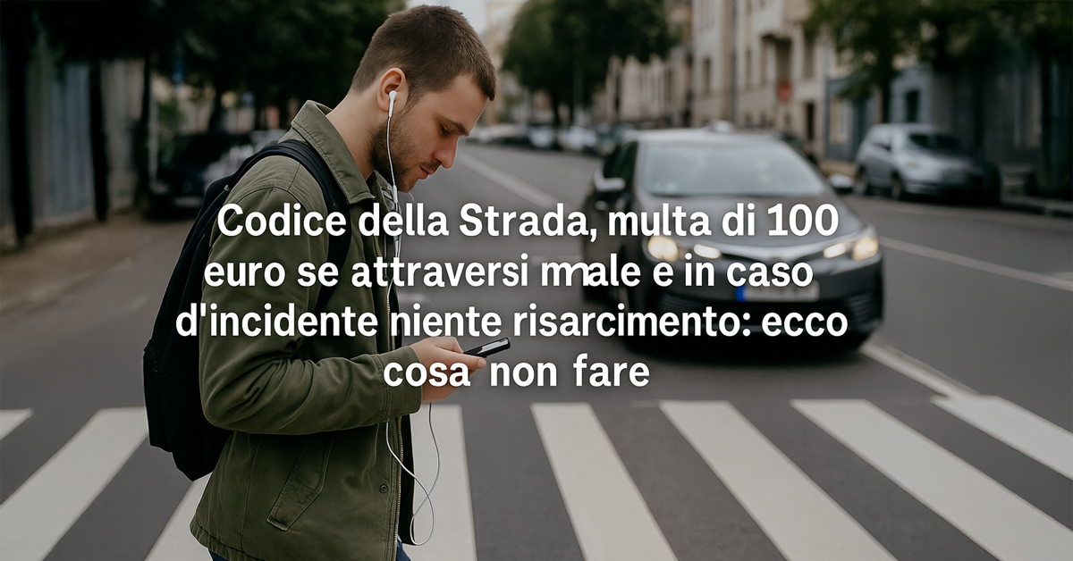 Attraversamento irregolare: cosa rischia il pedone tra multe e responsabilità in caso di incidente