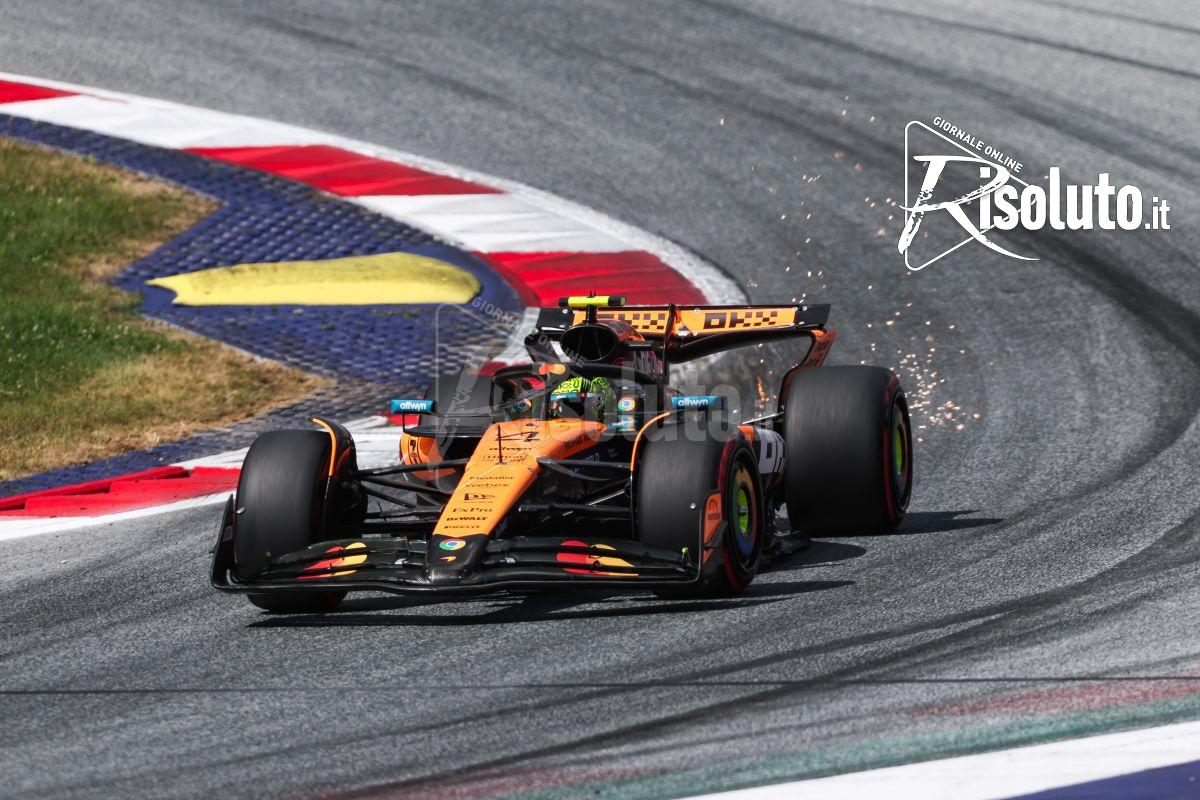 Norris pole in Austria davanti a Leclerc, Hamilton in seconda fila