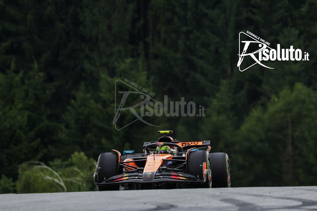 McLaren subito in evidenza in Austria, quinto tempo per Leclerc