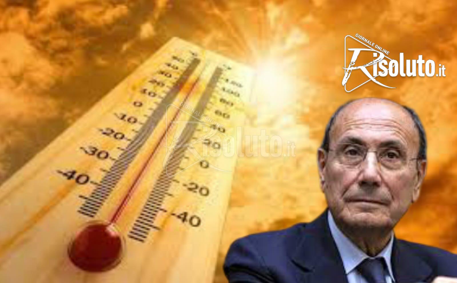 Ondate di calore in Sicilia, stop alle attività a rischio su ordinanza del governatore