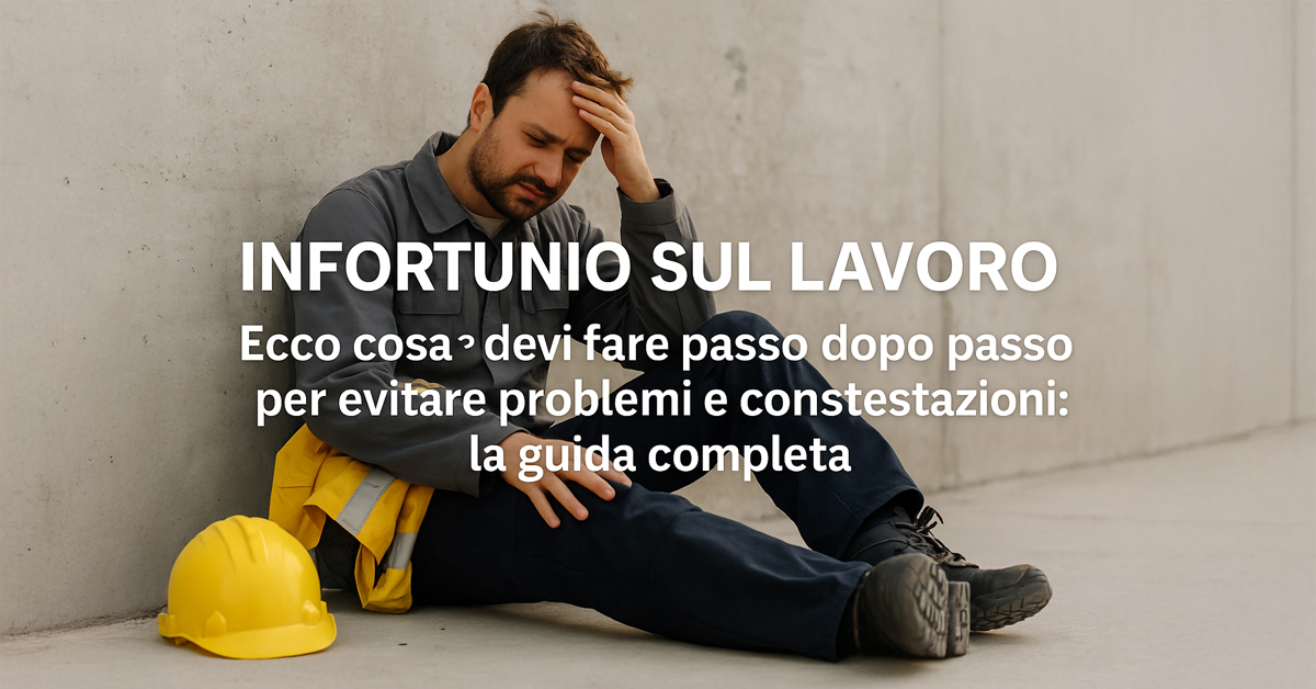 Infortunio sul lavoro: cosa fare passo dopo passo per tutelarsi e rispettare la legge