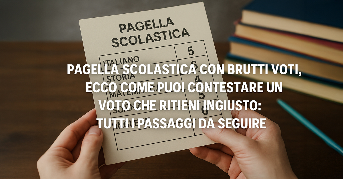 Pagella con voti ingiusti? Ecco come contestare una valutazione scolastica: tutti i passaggi da seguire