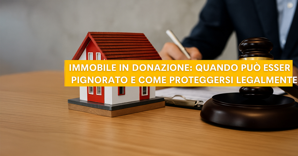 Immobile ricevuto in donazione: quando può essere pignorato e come proteggersi legalmente