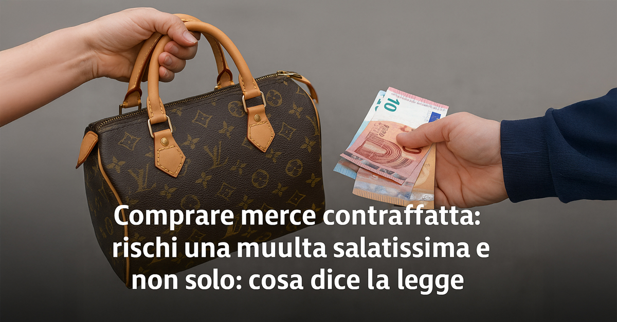 Acquistare merce contraffatta: cosa si rischia secondo la legge italiana
