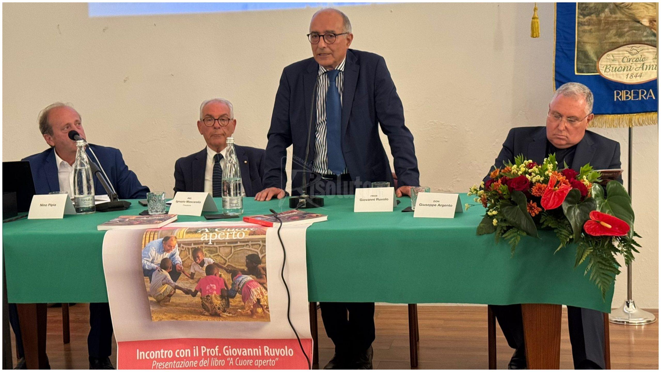 “A Cuore Aperto”, il libro di Giovanni Ruvolo presentato a Ribera (Video)