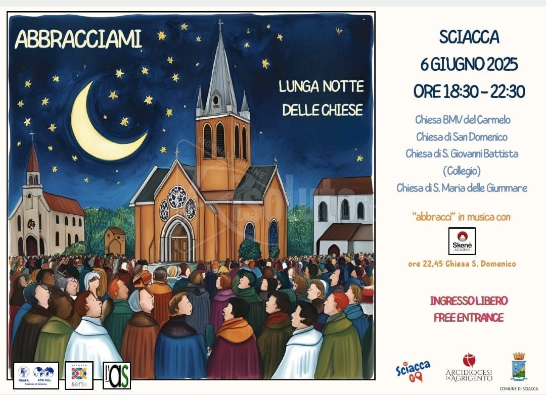 La “Lunga notte delle chiese” torna a Sciacca, apertura serale di quattro chiese storiche 