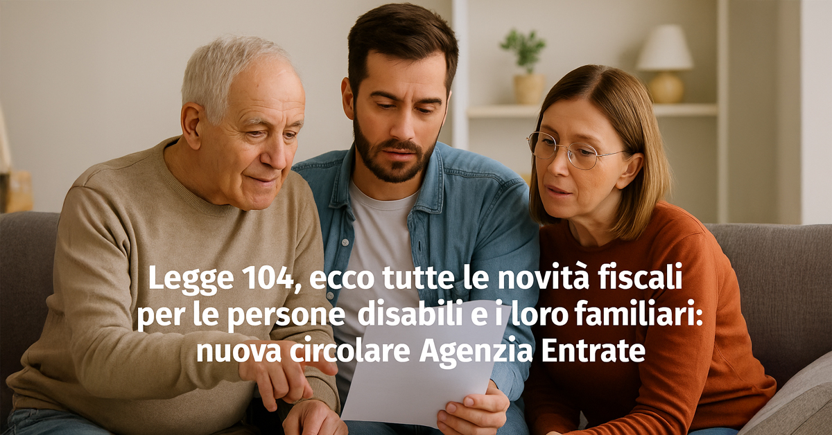 Legge 104: tutte le novità fiscali 2025 per persone con disabilità e familiari