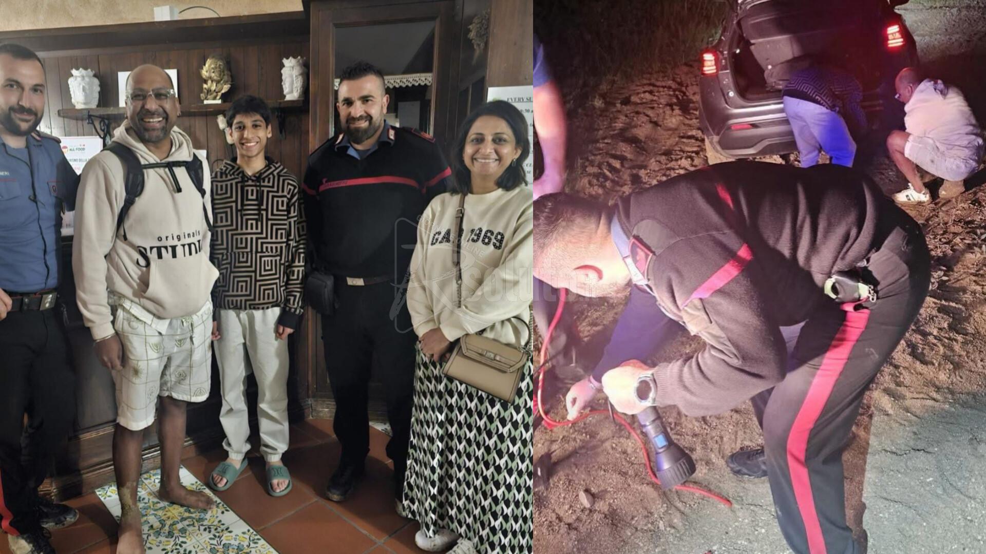 Carabinieri soccorrono famiglia di turisti inglesi dispersa nelle campagne di Lercara Friddi