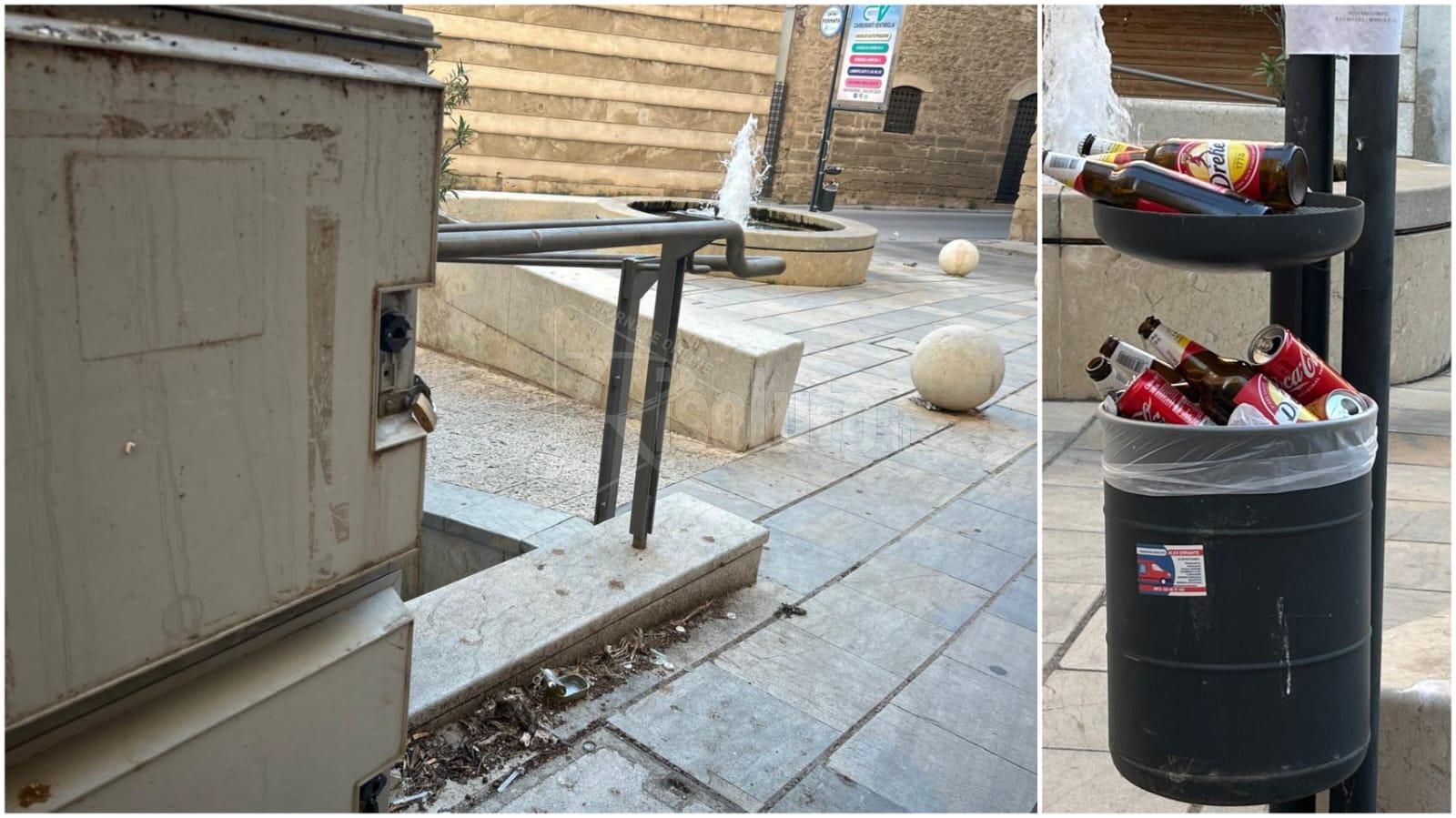 Piazza San Vito a Sciacca, forzano quadro elettrico per caricare i cellulari