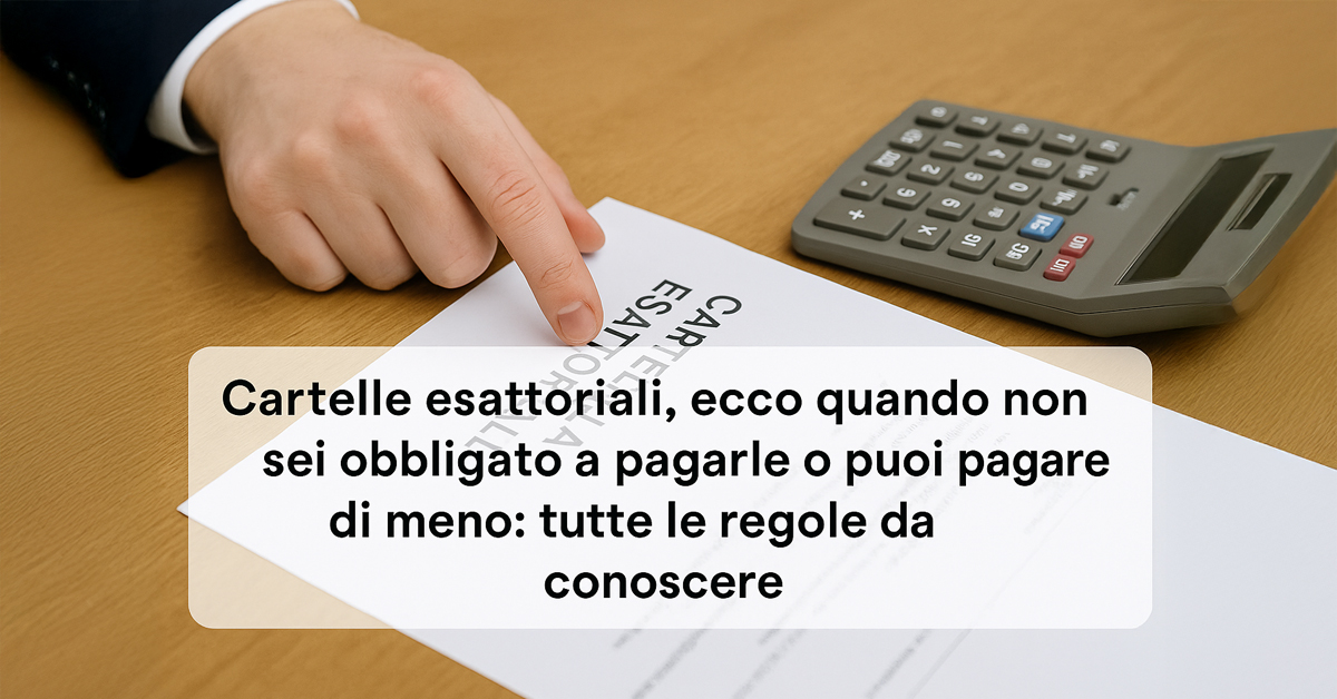 Cartelle esattoriali, cosa fare e quando non sei tenuto a pagare