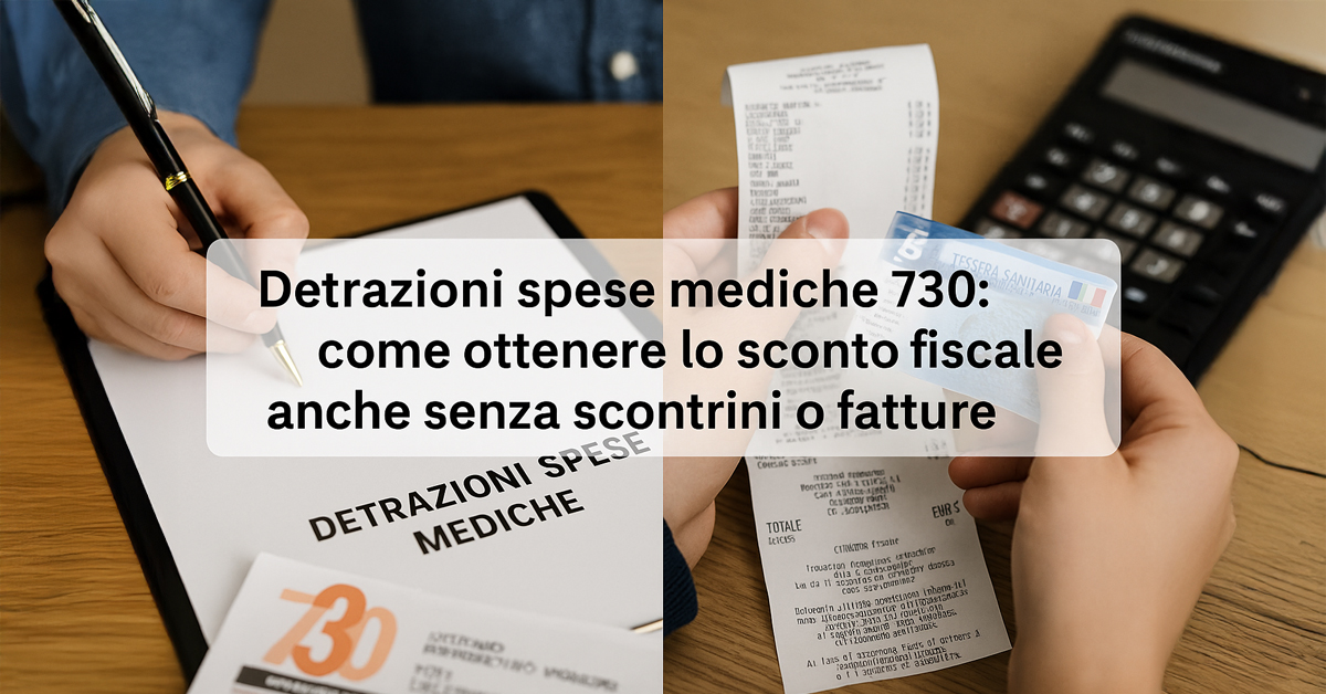 Detrazioni spese mediche 730: come ottenere lo sconto fiscale anche senza scontrini o fatture